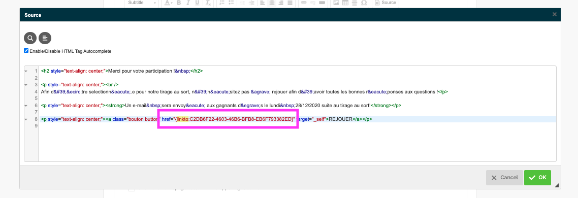 adapt source exit screen