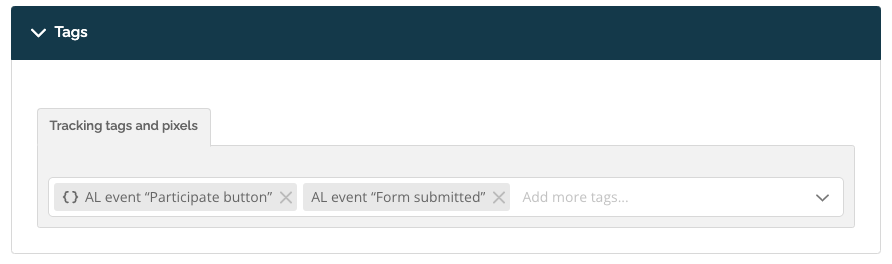Use GTM event from campaign Tags